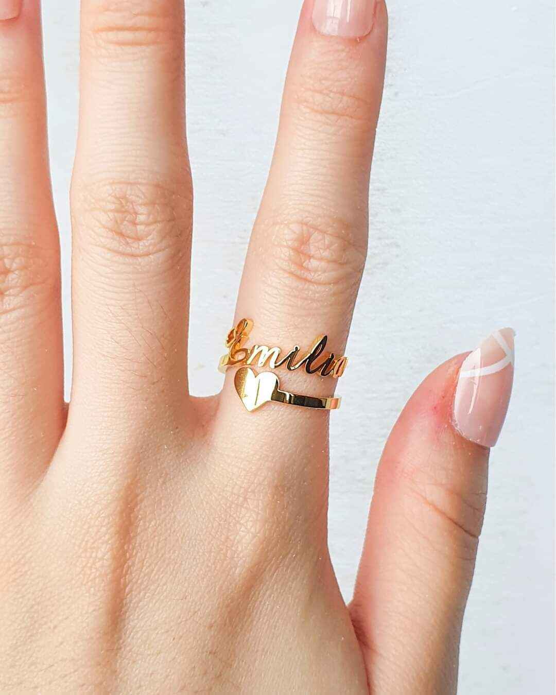 Customized Name Ring